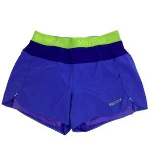 Marmot Womens Athletic Shorts Size S/P Blue & Green & Purple